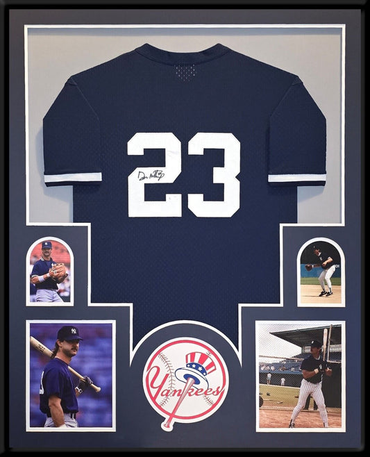 Framed New York Yankees Don Mattingly Autographed Jersey Fanatics Holo