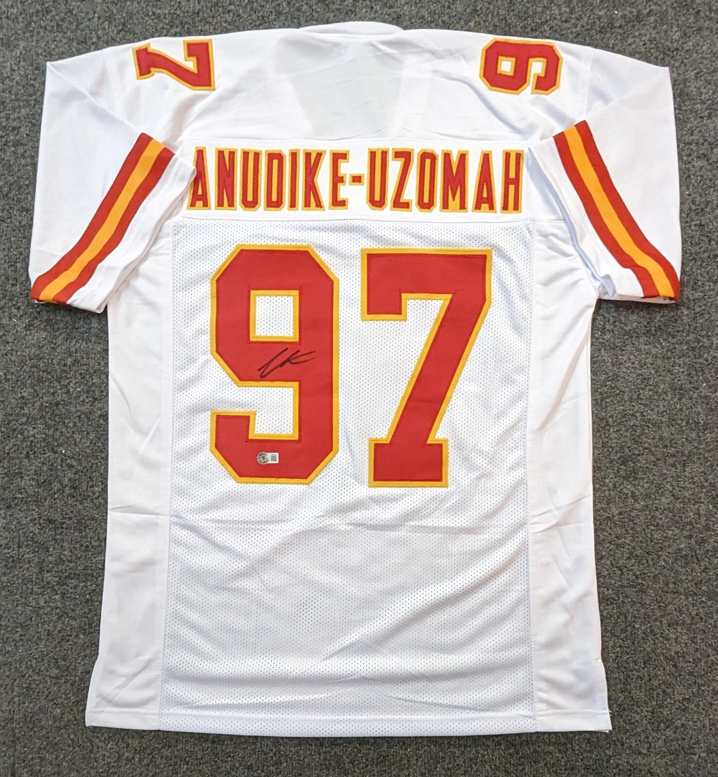 Kansas City Chiefs Felix Anudike-Uzomah Autographed Signed Jersey Beckett Holo