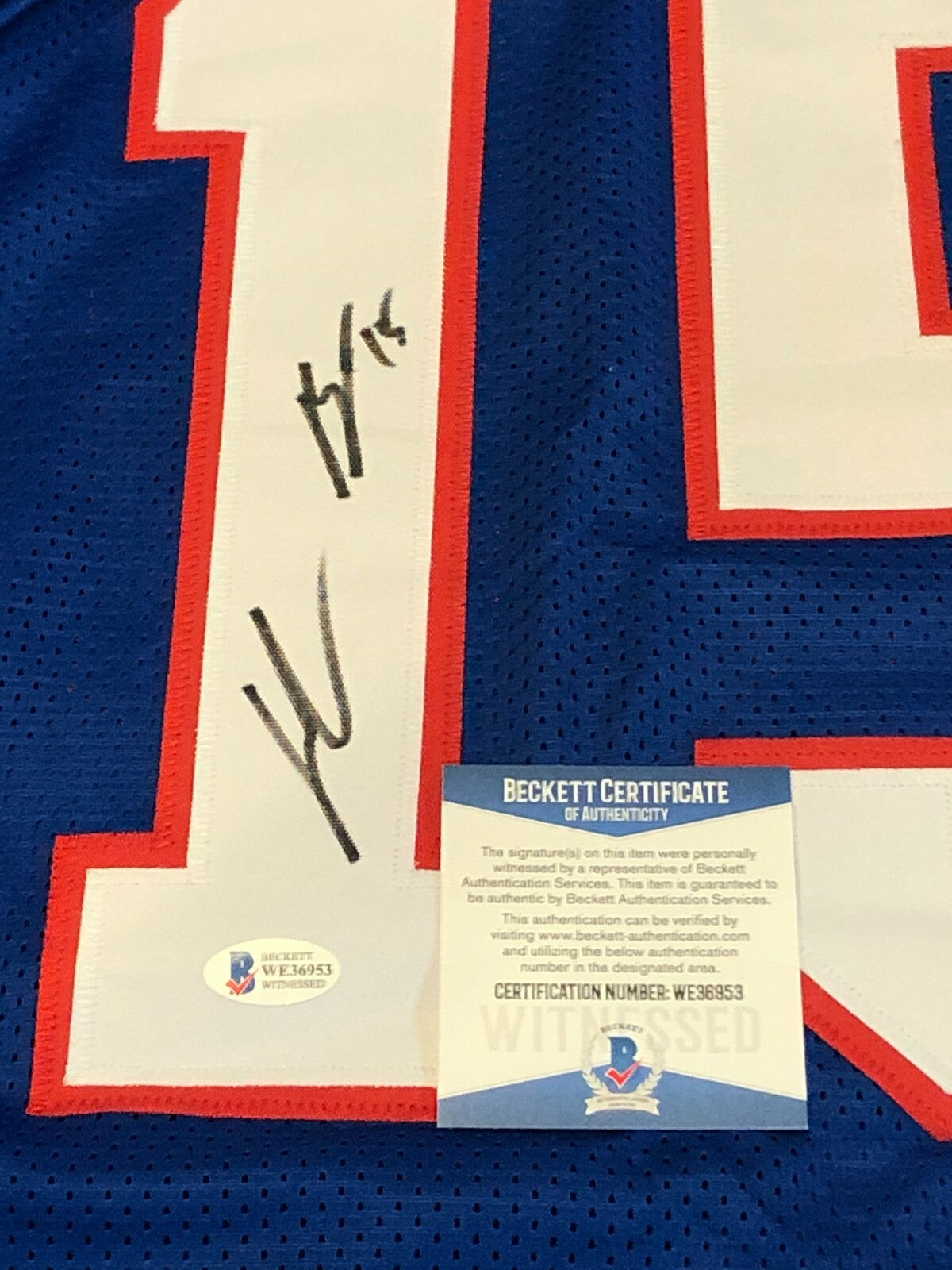 Buffalo Bills John Brown Autographed Signed Jersey Beckett Coa