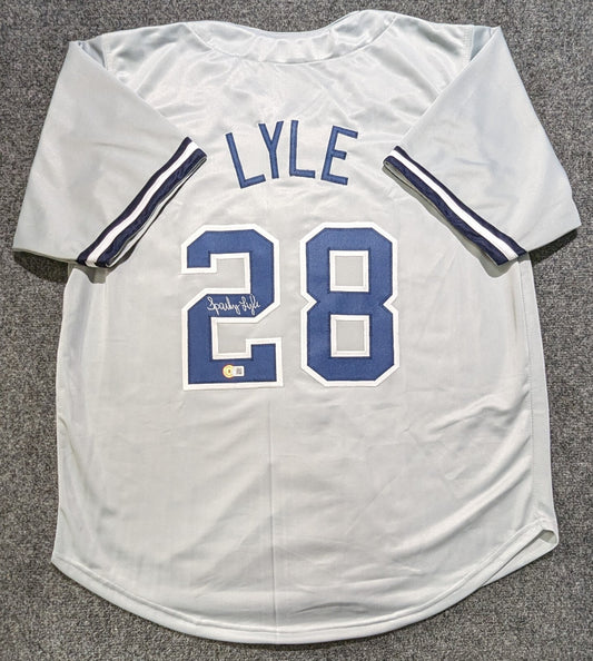 New York Yankees Albert "Sparky" Lyle  Signed Custom Jersey Beckett Holo