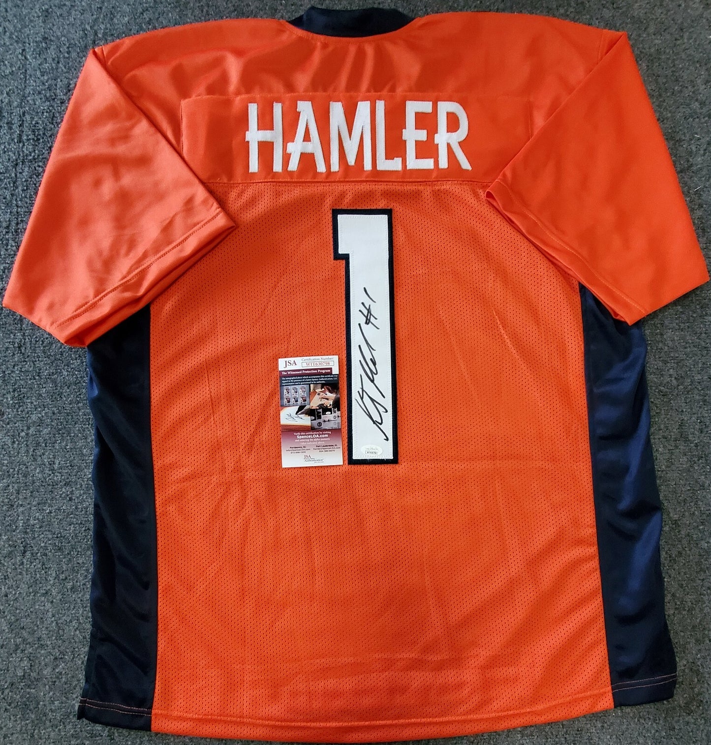 Kj Hamler Autographed Signed Denver Broncos Jersey Jsa  Coa