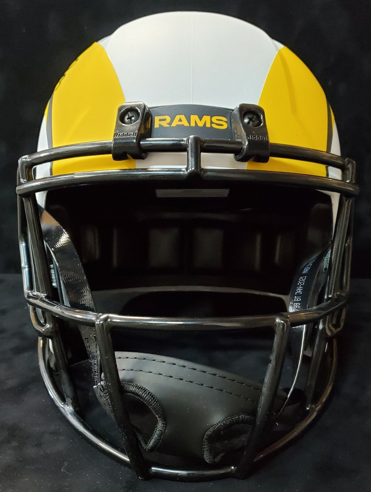Los Angeles Rams Cam Akers Signed Full Size Replica Lunar Helmet Beckett Holo