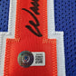 Framed New York Knicks Walt "Clyde" Frazier Autographed Signed Jersey Beckett