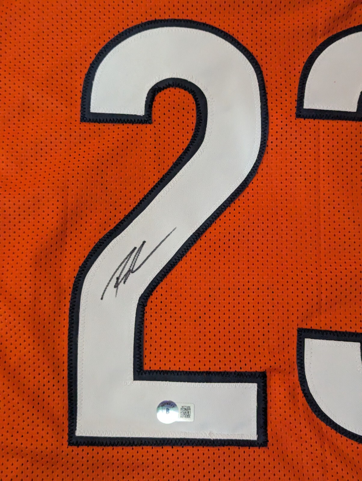 Chicago Bears Roschon Johnson Autographed Signed Jersey Beckett Holo