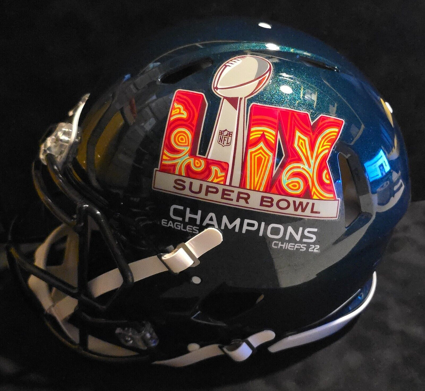 Philadelphia Eagles Quinyon Mitchell Signed Full Size Speed Authentic Helmet Jsa