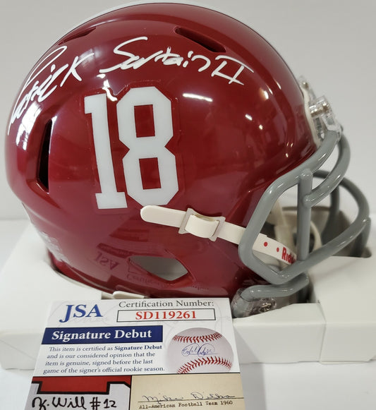 Patrick Surtain Ii Autographed Signed Alabama Crimson Tide Mini Helmet Jsa Coa