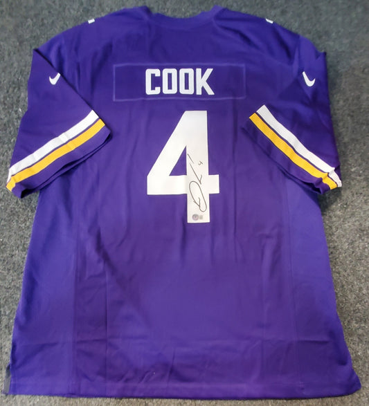 Dalvin Cook Minnesota Vikings Autographed Signed Nike Jersey Beckett Holo