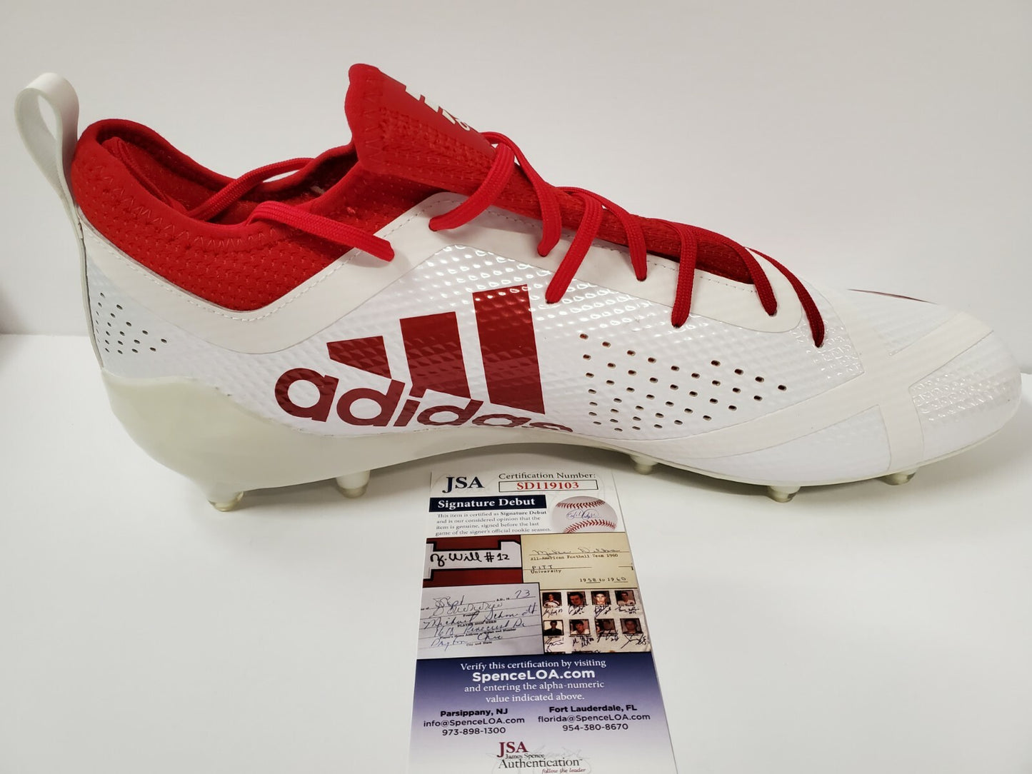 Javian Hawkins Autographed Signed Adidas Cleat Jsa Coa