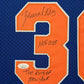 Framed New York Knicks Bernard King Autographed 2X Inscribed Jersey Jsa Coa