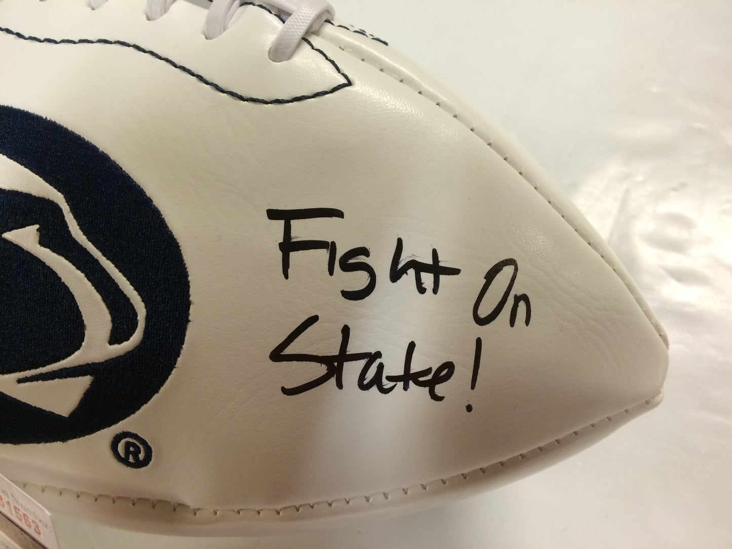 Bill Belton Autographed Signed Inscribed Penn State Logo Football Jsa  Coa