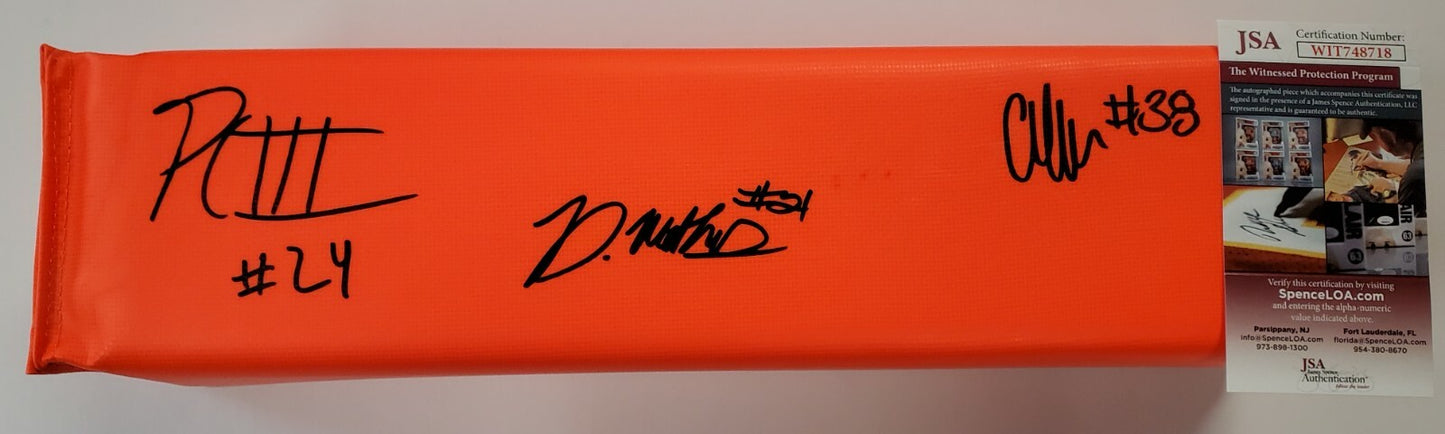 Pitt Panthers Phil Campbell Iii, Damarri Mathis, Cam Bright Signed Pylon Jsa Coa