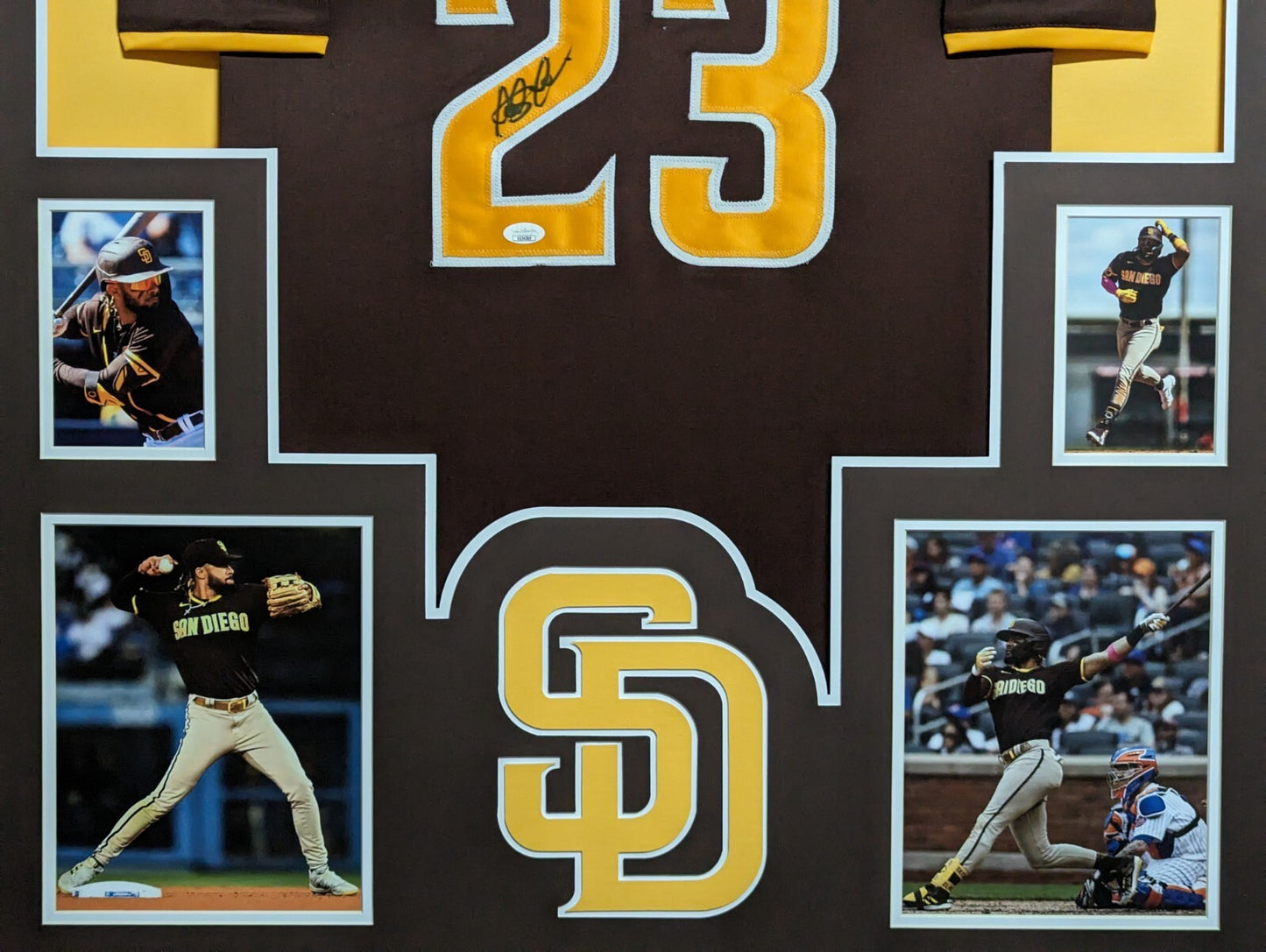 Framed Fernando Tatis Jr Autographed Signed San Diego Padres Jersey Jsa Coa