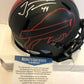 Tremaine Edmunds Signed Buffalo Bills Eclipse Mini Helmet Beckett Coa