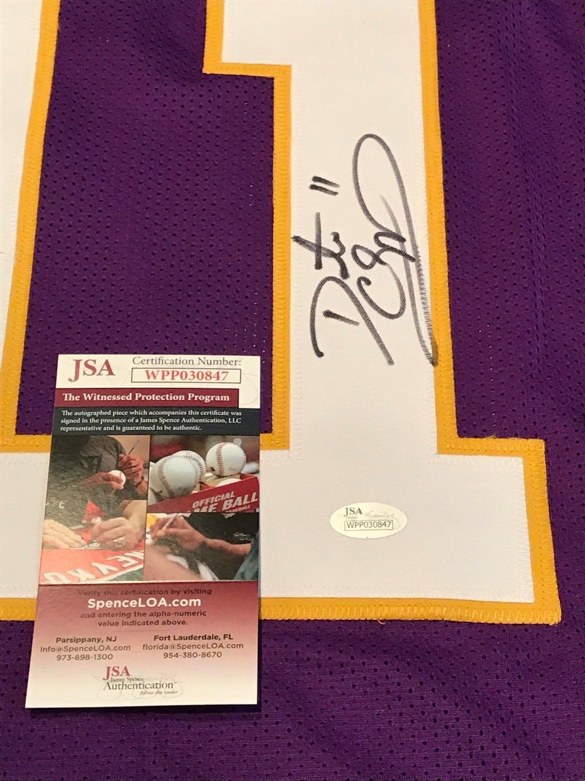 Daunte Culpepper Autographed Signed Minnesota Vikings Jersey Jsa Coa
