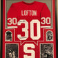 Framed James Lofton Autographed Signed Inscr Stanford Cardinals Jersey Jsa Coa