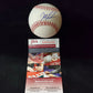 MVP Authentics Dwight Gooden Autographed Signed Oml Baseball Jsa Coa 54 sports jersey framing , jersey framing