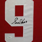 Suede Framed Detroit Red Wings Gordie Howe Autographed Jersey Jsa Coa