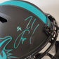 Zach Thomas Signed Inscr Miami Dolphins Full Size Eclipse Replica Helmet Jsa Coa