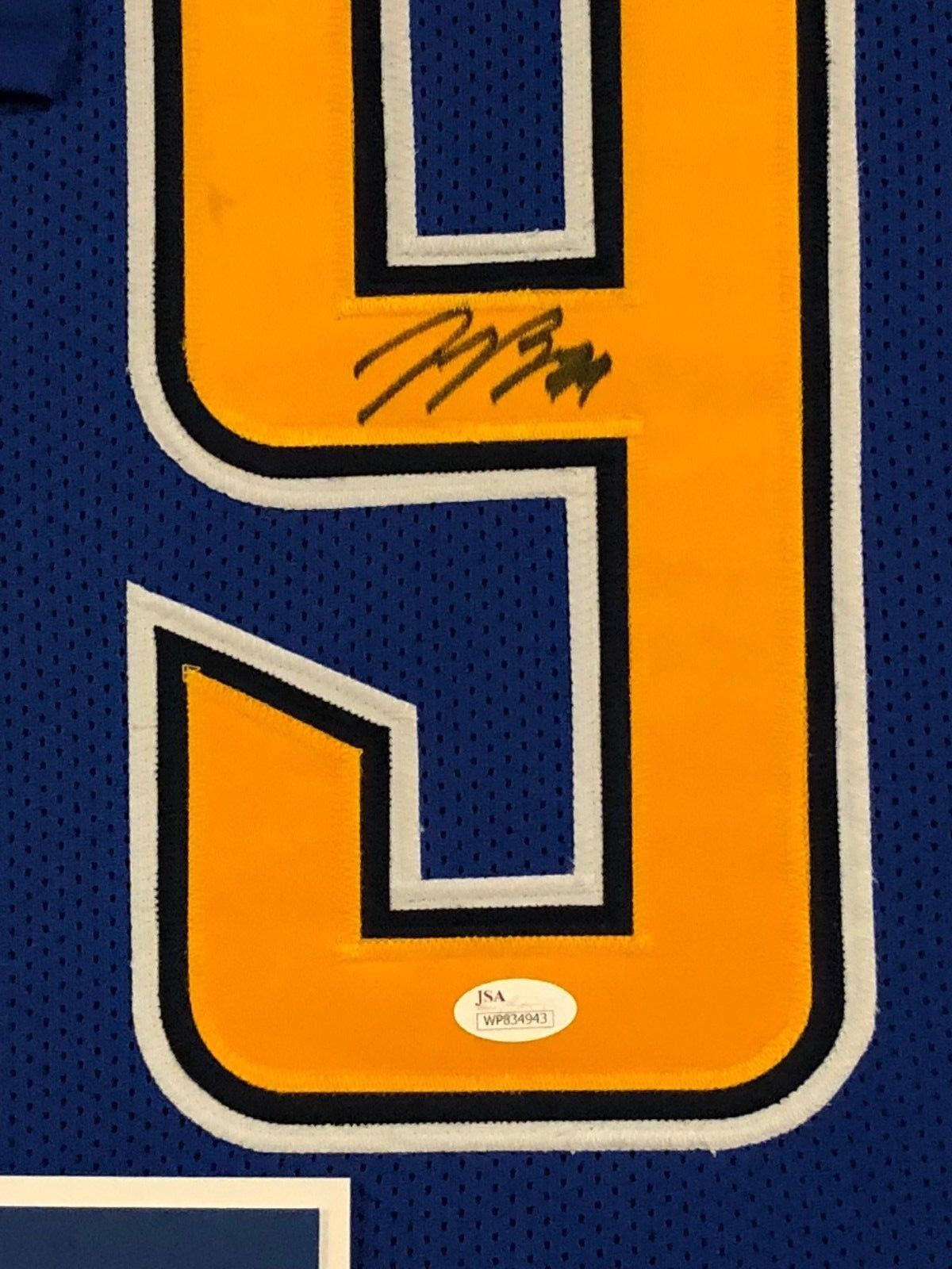 MVP Authentics Framed San Diego Chargers Joey Bosa Autographed Signed Jersey Jsa Coa 450 sports jersey framing , jersey framing