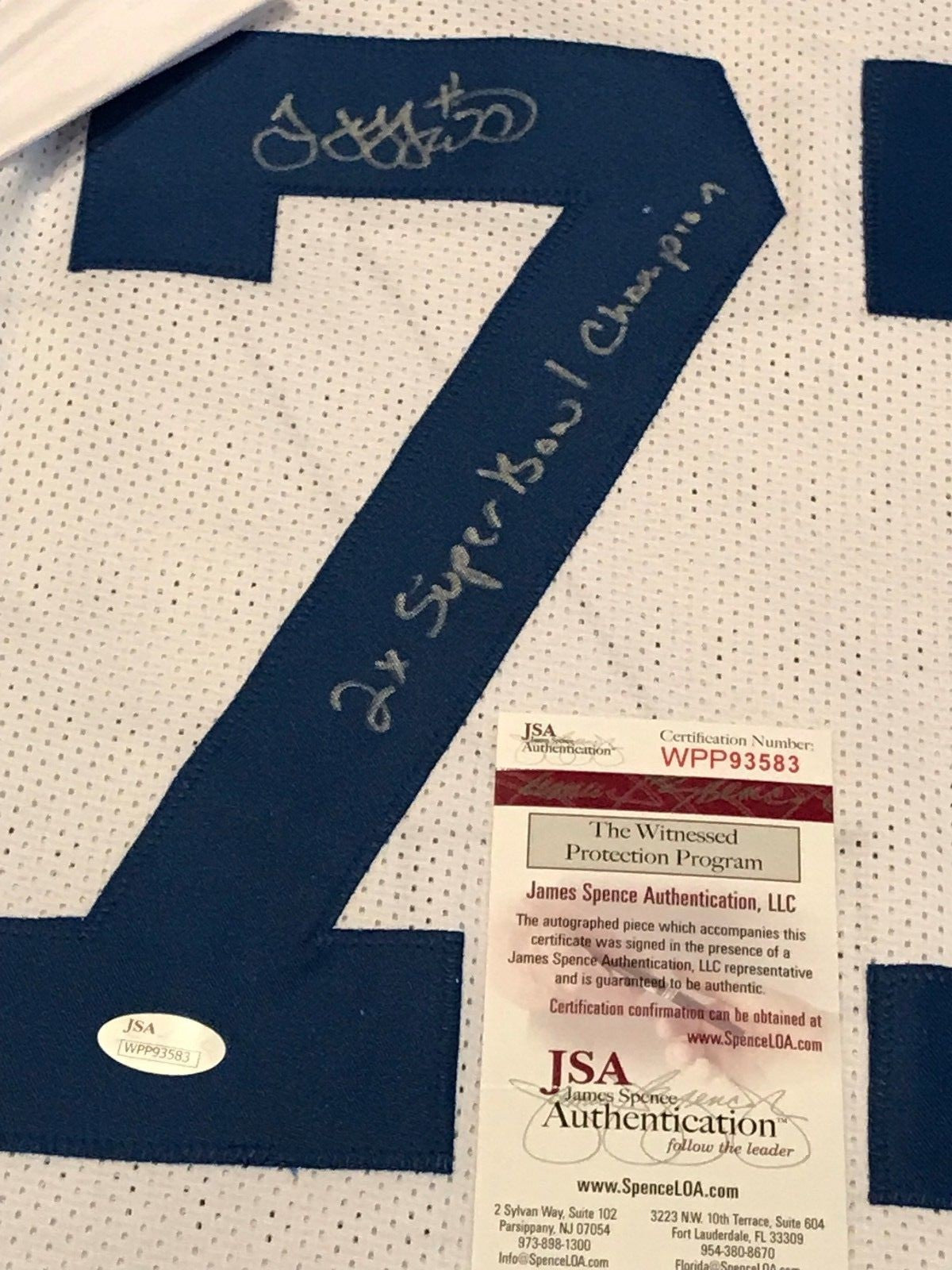 Jim Jeffcoat Autographed Signed Inscribed Dallas Cowboys Jersey Jsa  Coa