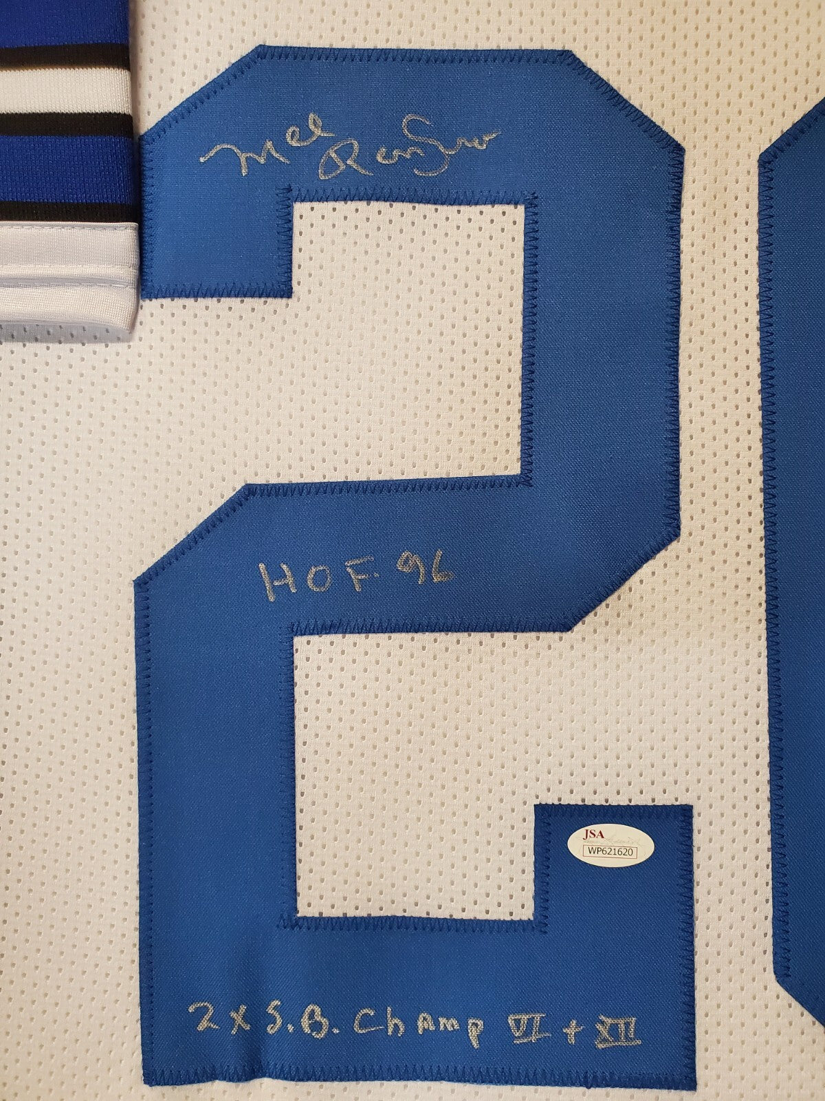 Framed Dallas Cowboys Mel Renfro Autographed Signed 2X Inscribed Jsa Coa