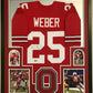Framed Ohio State Buckeyes Mike Weber Autographed Signed Jersey Tristar Holo