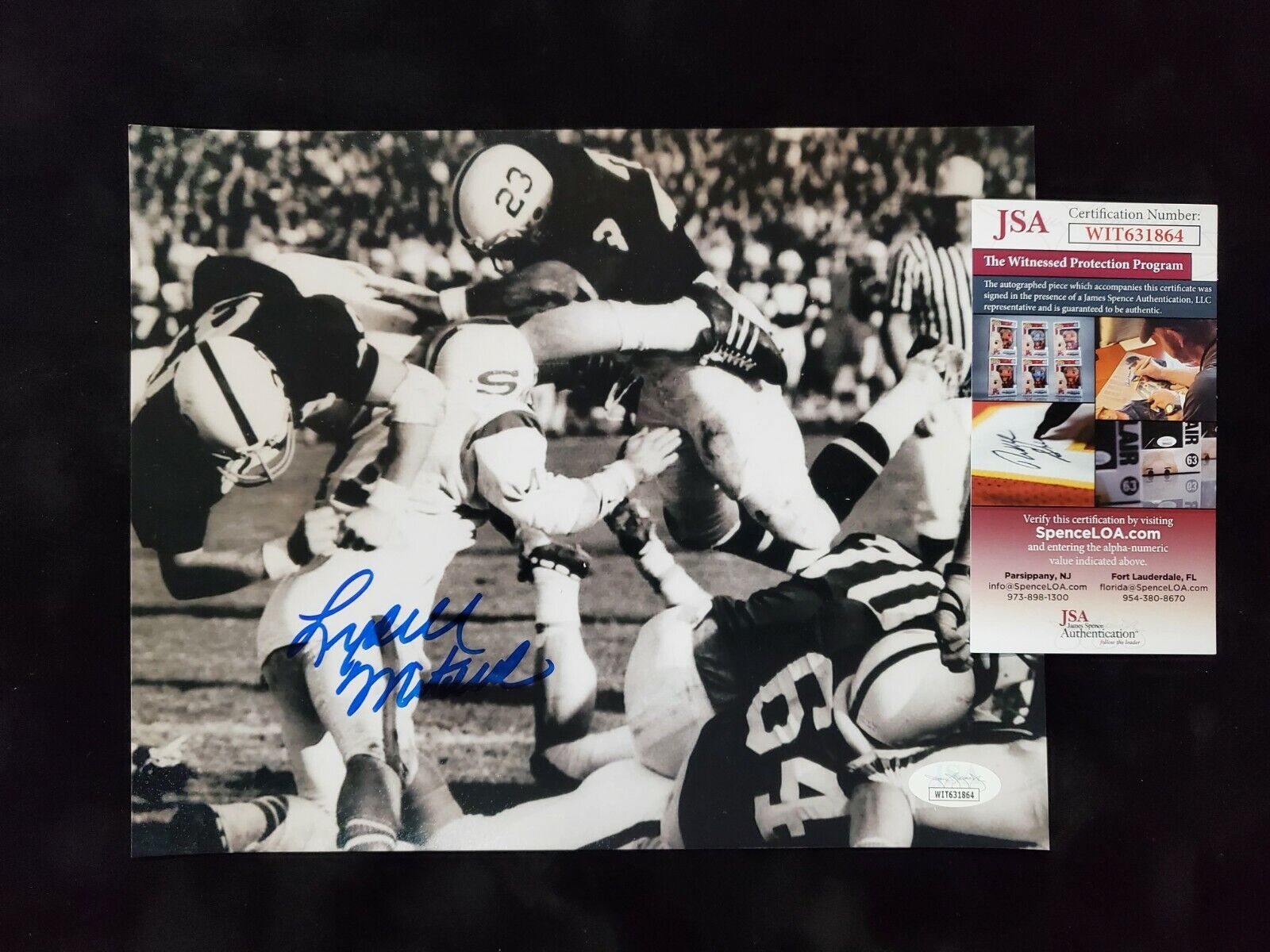 MVP Authentics Penn State Lydell Mitchell Autographed Signed 8X10 Photo Jsa Coa 31.50 sports jersey framing , jersey framing