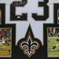 Framed New Orleans Saints Pierre Thomas Autographed Signed Jersey Jsa Coa