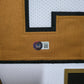Framed New Orleans Saints Chris Olave Autographed Signed Jersey Beckett Holo