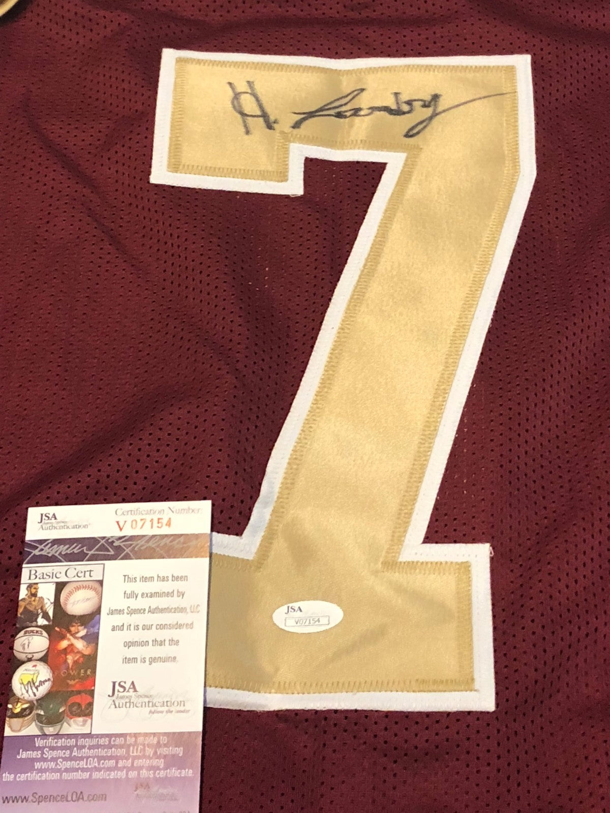 Boston College Eagles Harold Landry Autographed Signed Jersey Jsa Coa