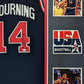 Framed Alonzo Mourning Autographed Signed Usa Dream Team Jersey Jsa Coa