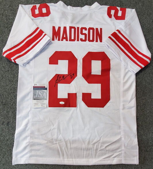 New York Giants Sam Madison Autographed Signed Jersey Jsa Coa