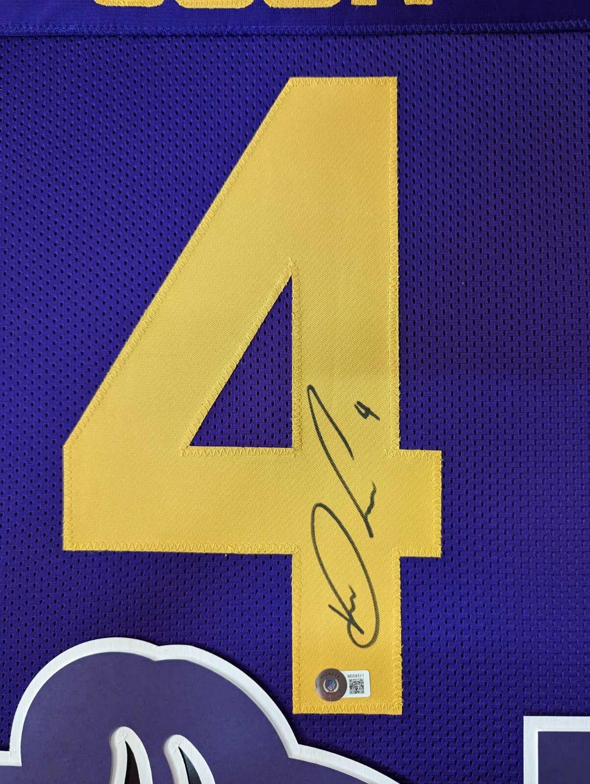 Framed Minnesota Vikings Dalvin Cook Autographed Signed Jersey Beckett Holo