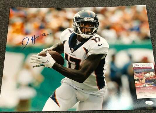Denver Broncos Daesean Hamilton Autographed Signed 16X20 Photo Jsa  Coa