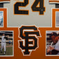 Framed San Francisco Giants Willie Mays Autographed Signed Jersey Say Hey Holo