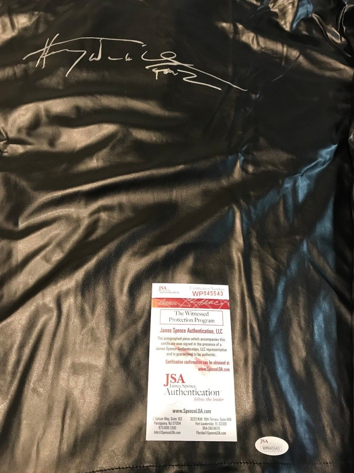 Henry "Fonz" Winkler Autographed Signed Faux Leather Jacket Jsa Coa