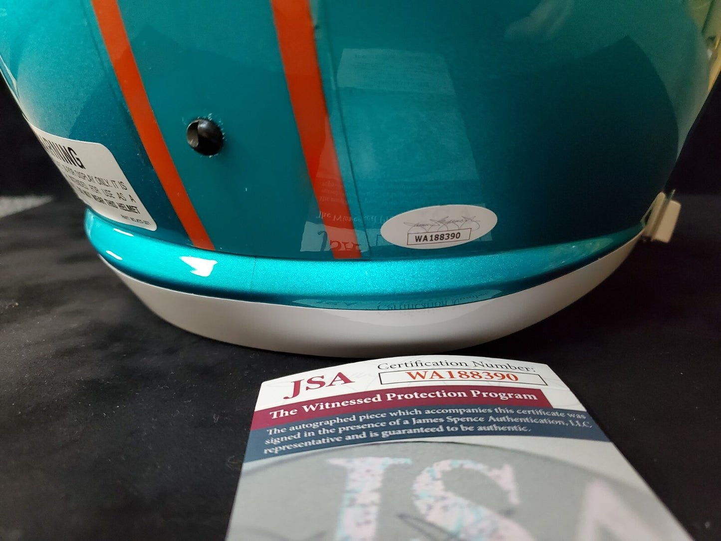 Miami Dolphins Pat Surtain Sam Madison Signed F/S Flash Replica Helmet Jsa Coa