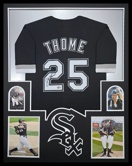 Framed Jim Thome Autographed Signed Chicago White Sox Beckett Holo