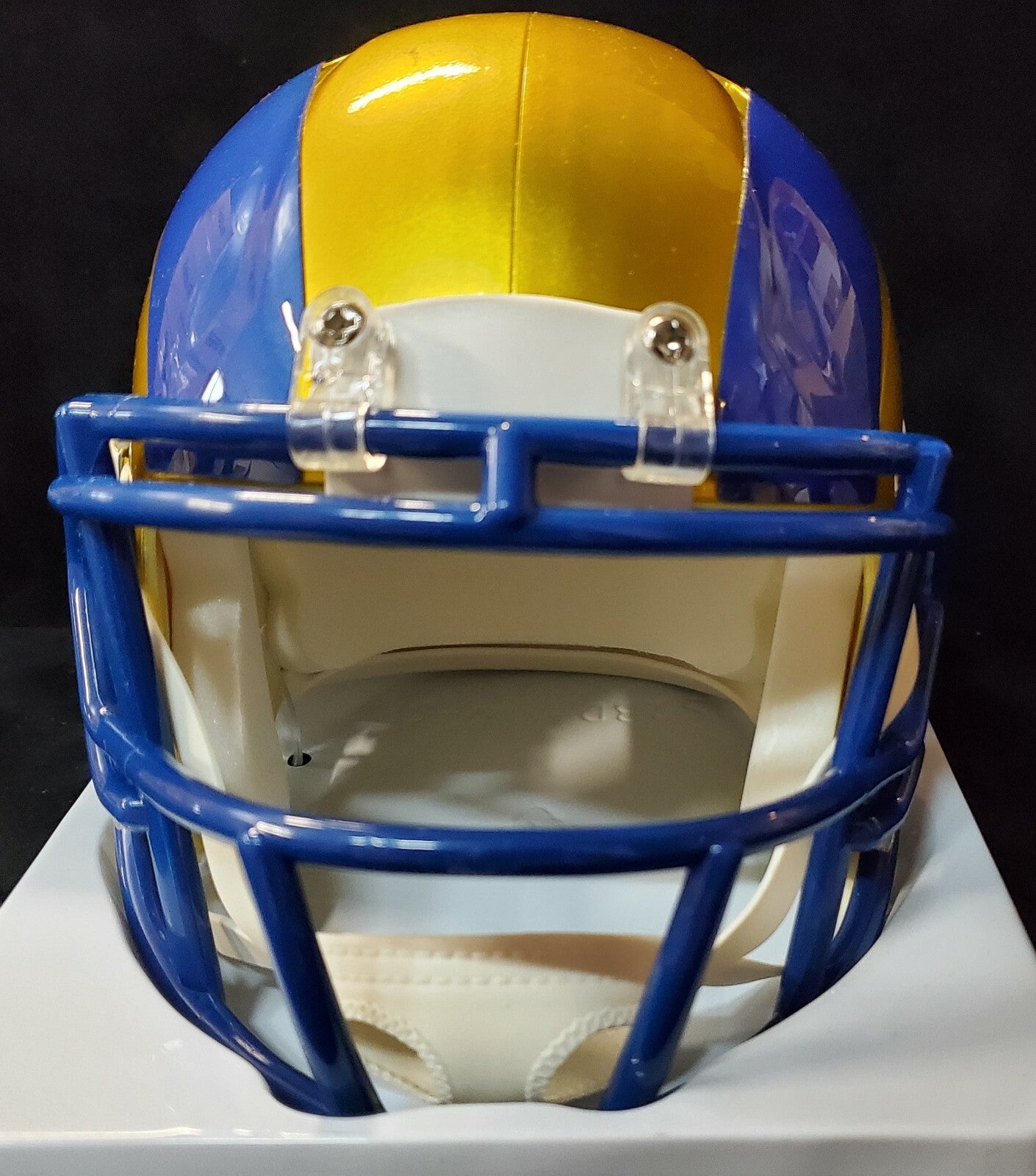Los Angeles Rams Cam Akers Autographed Flash Mini Helmet Beckett Holo