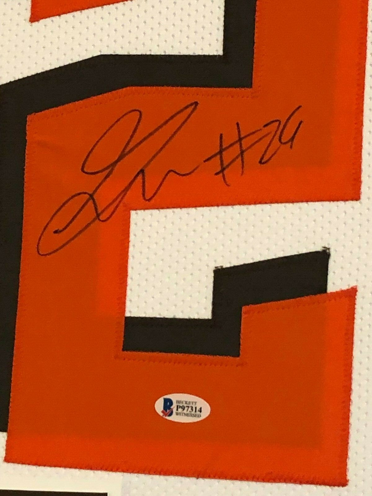 Framed Cleveland Browns Greedy Williams Autographed Signed Jersey Beckett Coa