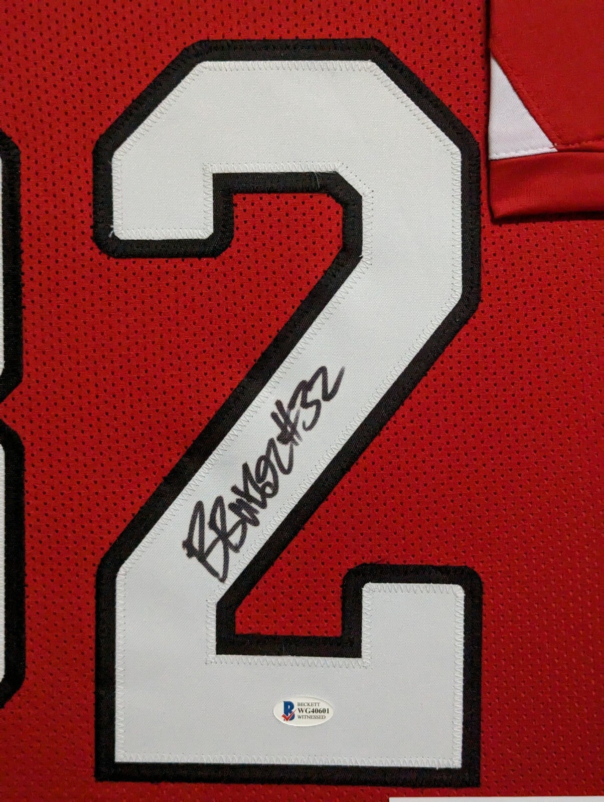 Framed Arizona Cardinals Budda Baker Autographed Signed Jersey Beckett Coa