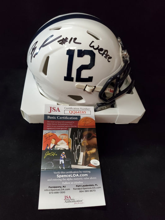 Penn State Nittany Lions Brandon Smith Autographed Signed Mini Helmet Jsa Coa