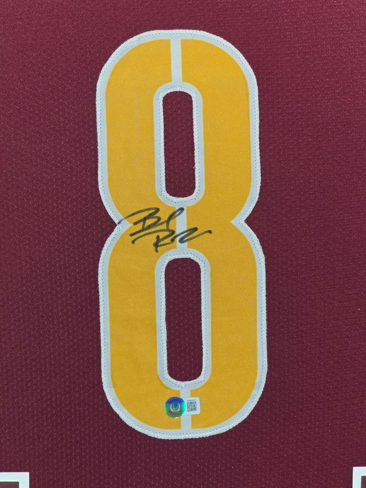 Framed Washington Commanders Brian Robinson Jr Autographed Signed Jersey Beckett