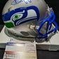 Seattle Seahawks Devon Witherspoon Signed Throwback Mini Helmet Jsa Coa