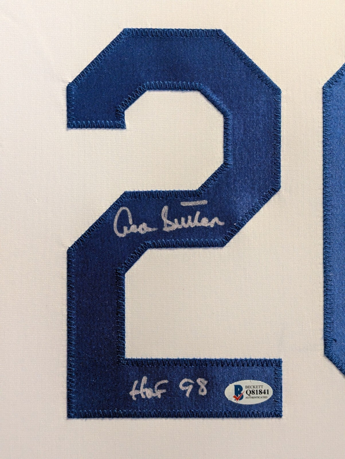 Framed Don Sutton Autographed Signed La Dodgers Jersey Beckett Coa