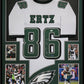Framed Philadelphia Eagles Zach Ertz Autographed Jersey Ertz Holo