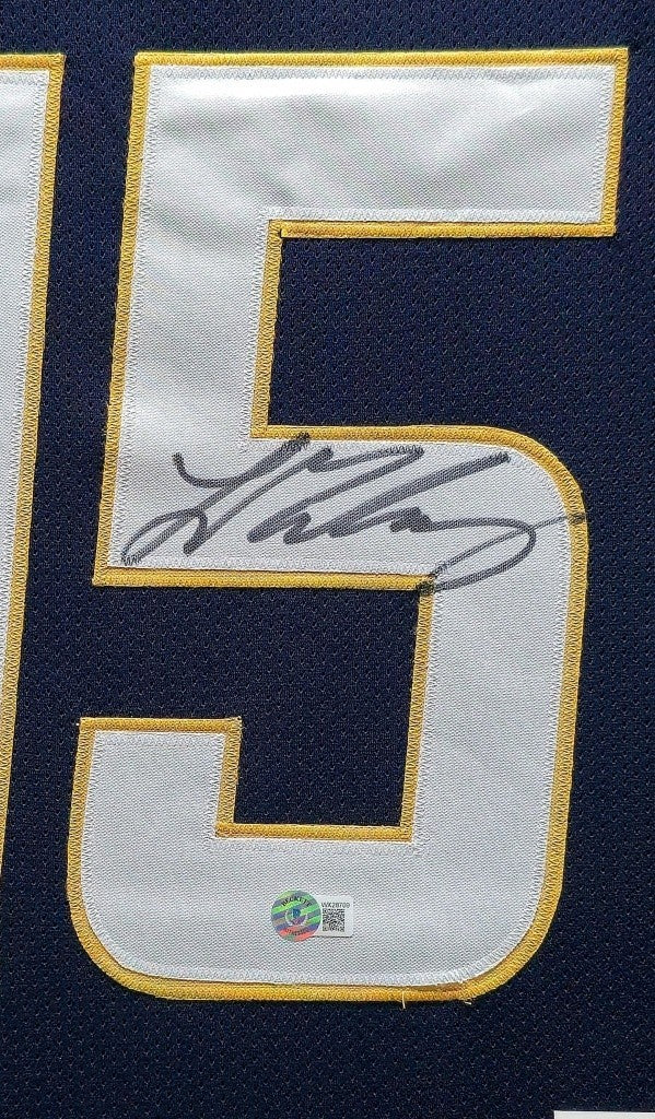Framed Los Angeles Chargers Ladd Mcconkey Autographed Signed Jersey Beckett Holo
