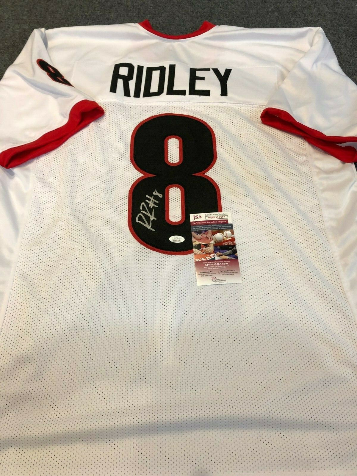 Georgia Bulldogs Riley Ridley Autographed Signed Jersey Jsa Coa