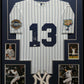 Framed Suede Alex Rodriguez Autographed Signed New York Yankees Jersey Jsa Coa