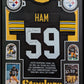Framed Jack Ham Autographed Signed Insc Pittsburgh Steelers Stat Jersey Jsa Coa
